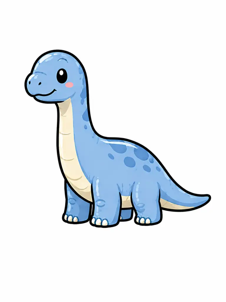 Diplodocus color drawing template to trace with AR Drawing