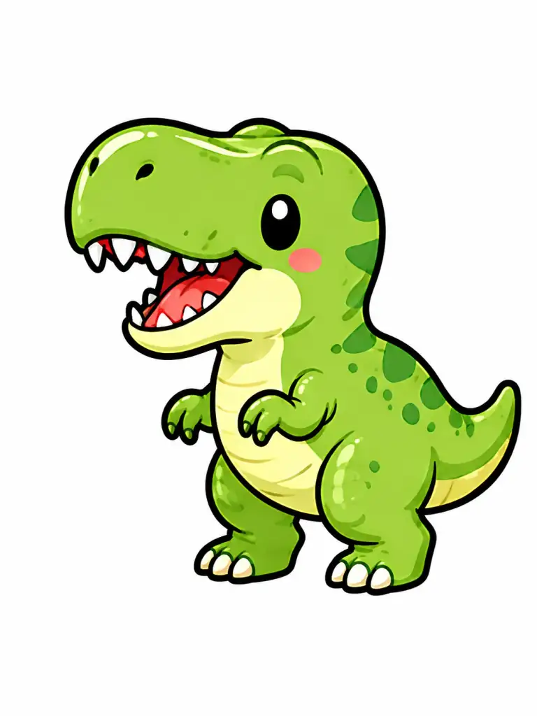 Tyrannosaurus Rex color drawing template to trace with AR Drawing