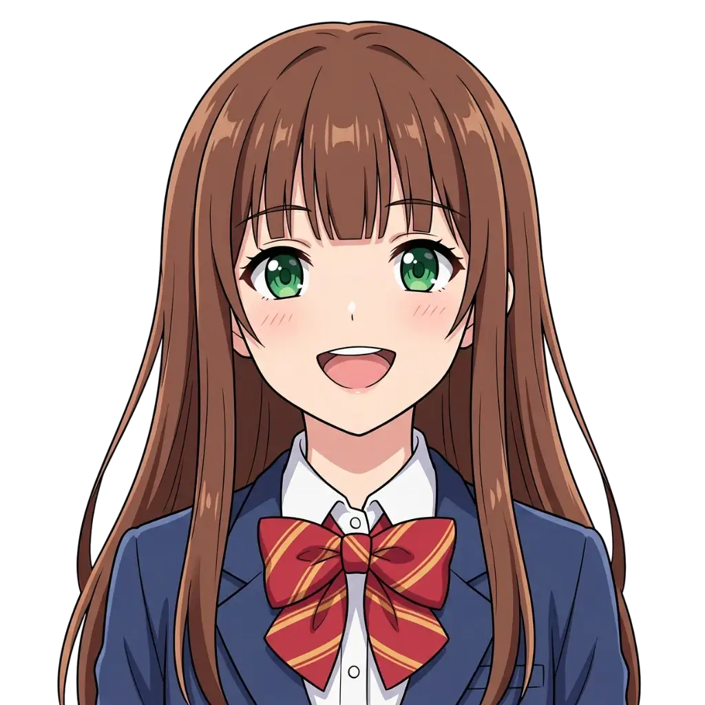 School Girl color drawing template to trace with AR Drawing
