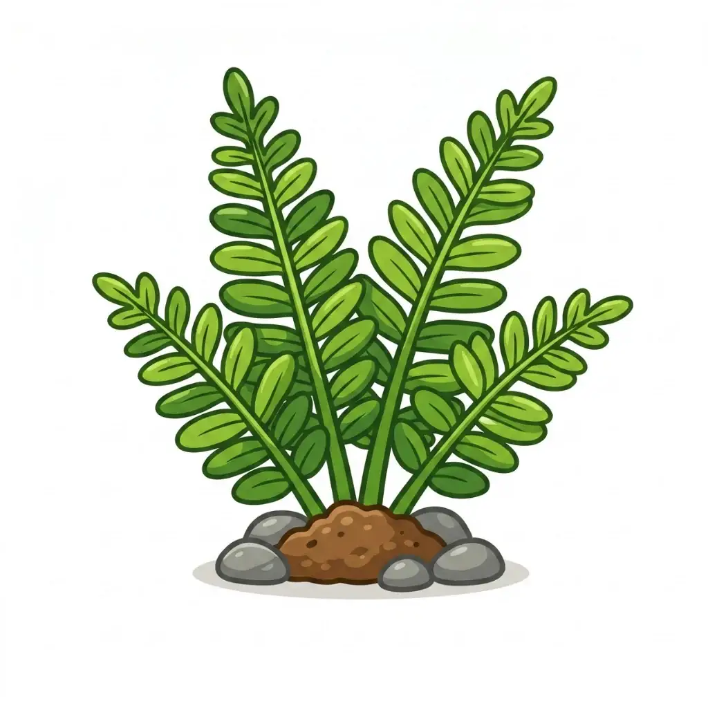 Fern color drawing template to trace with AR Drawing