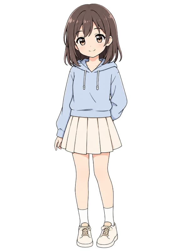 How to Draw an Anime Girl drawing template