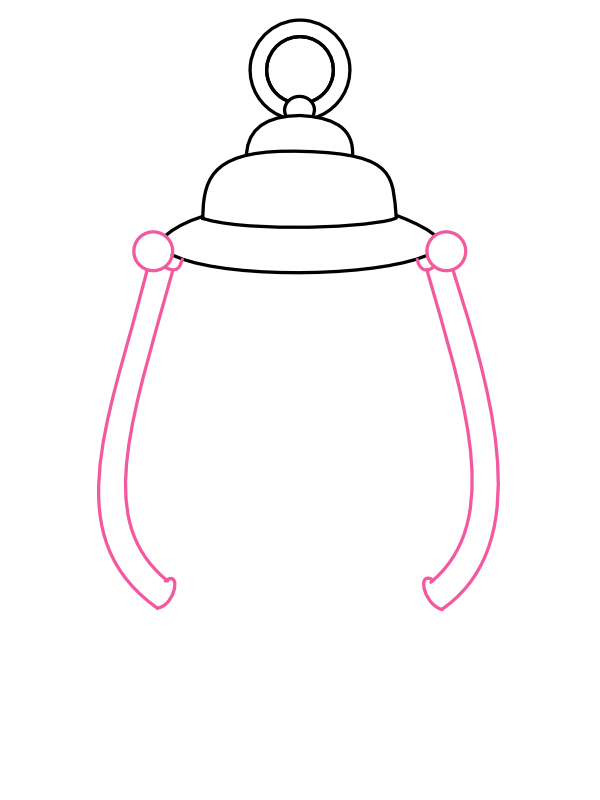 Step 4: Draw the Side Arms and Connector Knobs