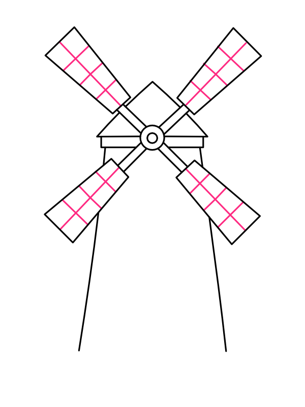 Step 6: Add the Grid Pattern on the Sails