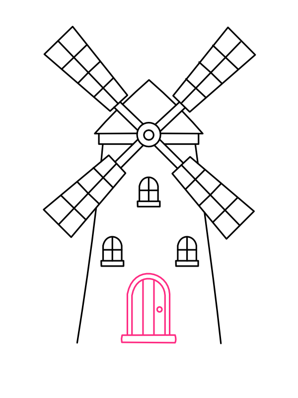 Step 8: Draw the Door