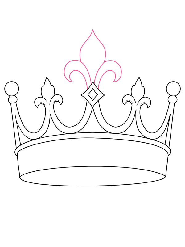 Step 5: Add the Central Fleur-de-Lis