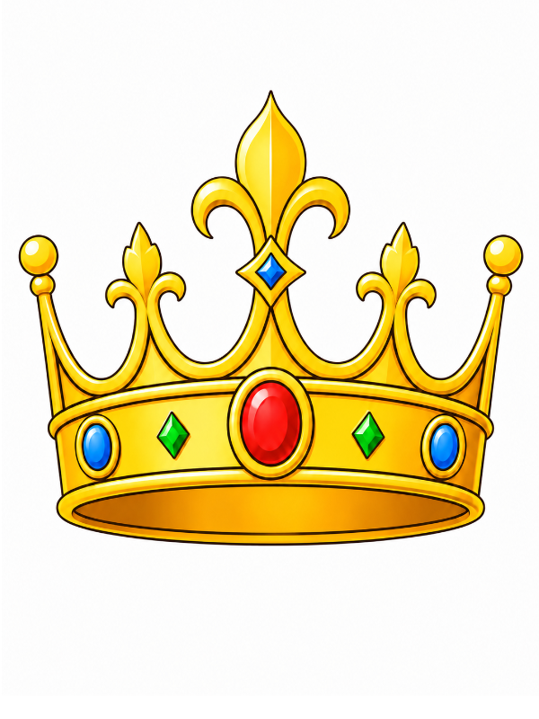 Step 8: Color Your Crown