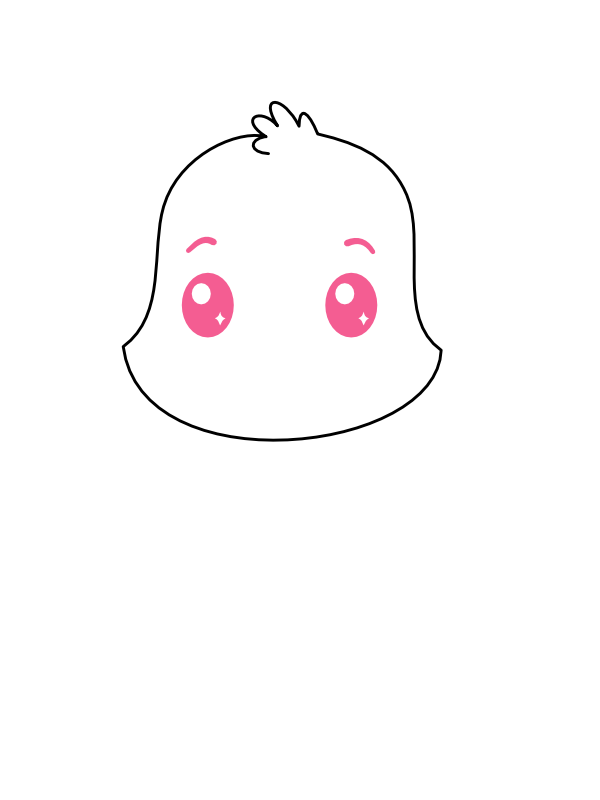 Step 2: Add the Eyebrows and Eyes