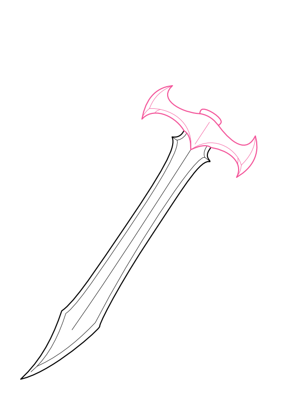 Step 3: Draw the Crossguard