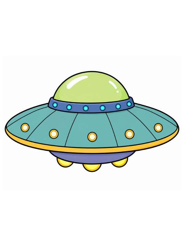 Step 9: Color Your UFO