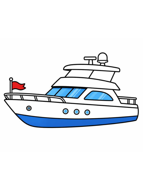Step 11: Color Your Yacht